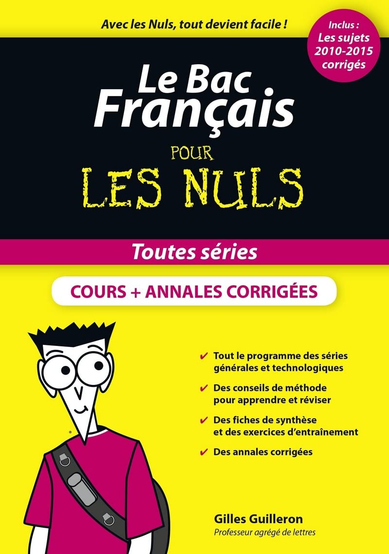 Le Bac Français pour les Nuls, nouvelle édition 9782754076265