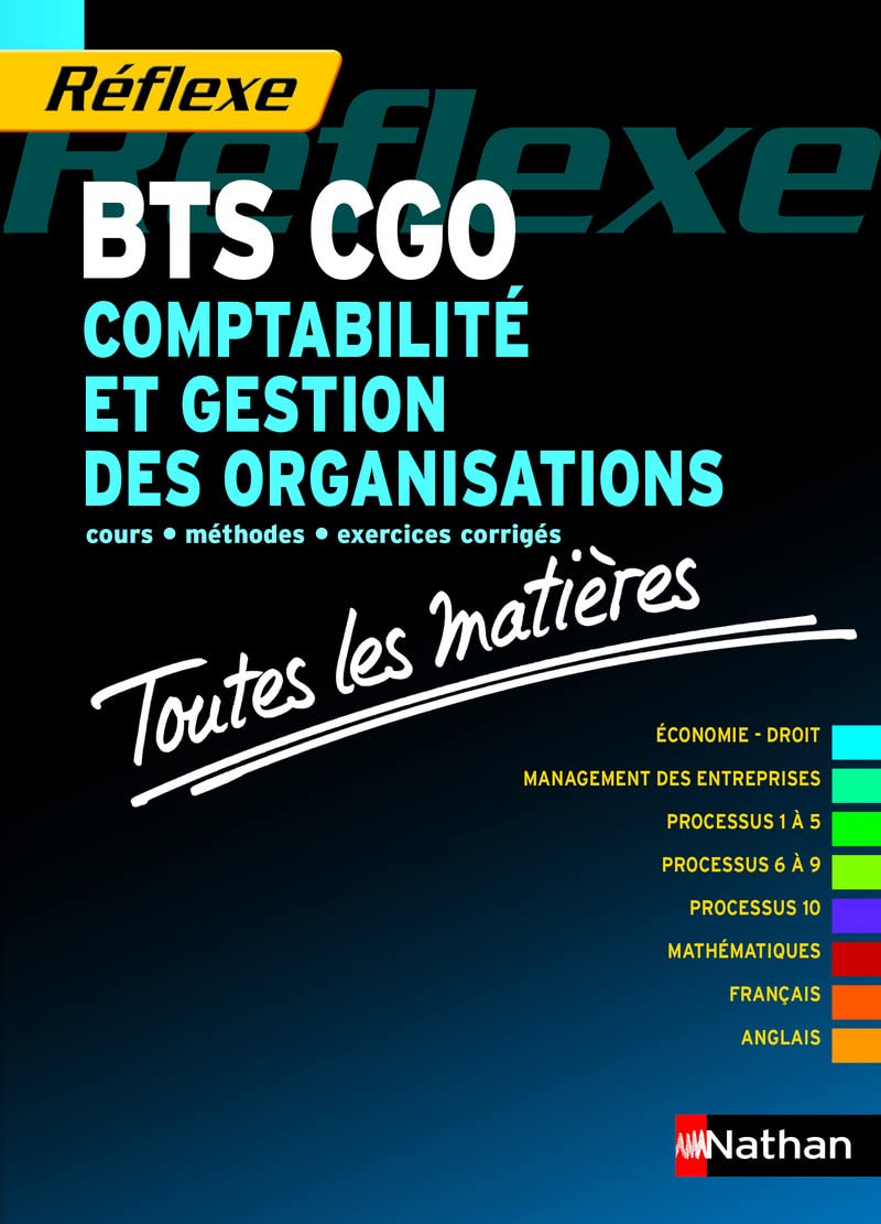 Toutes les matières Comptabilité et gestion des organisations - BTS CGO 9782091631875