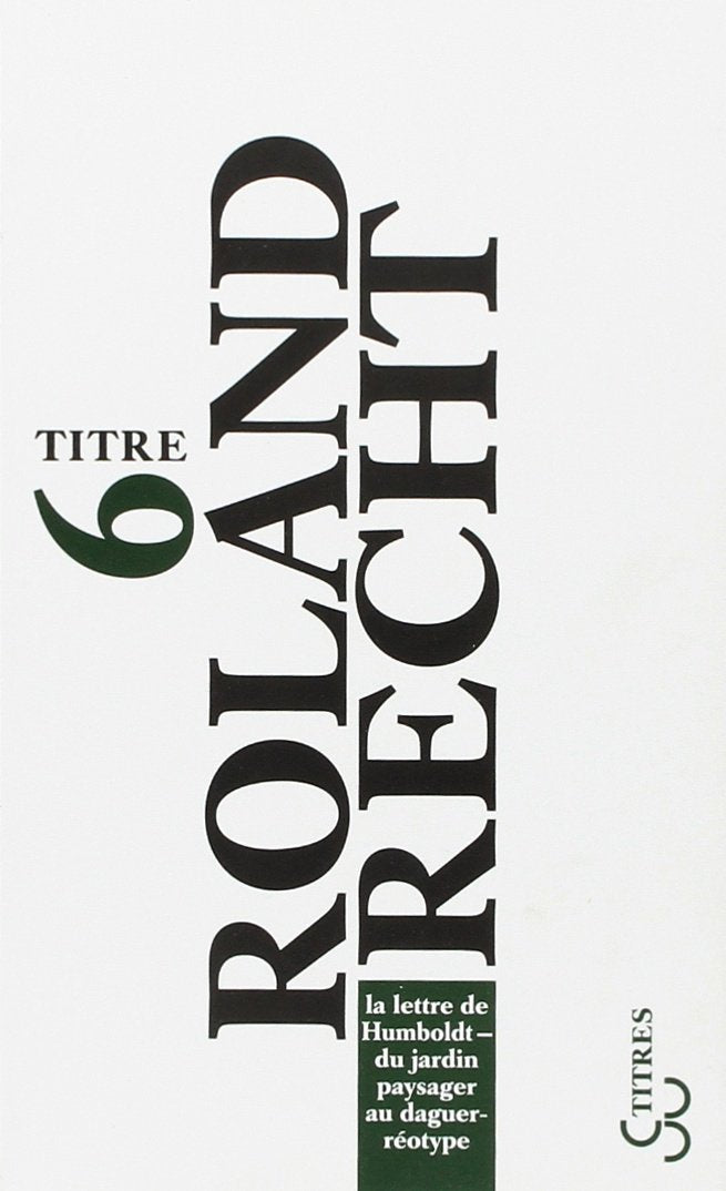 La lettre de Humboldt 9782267018141