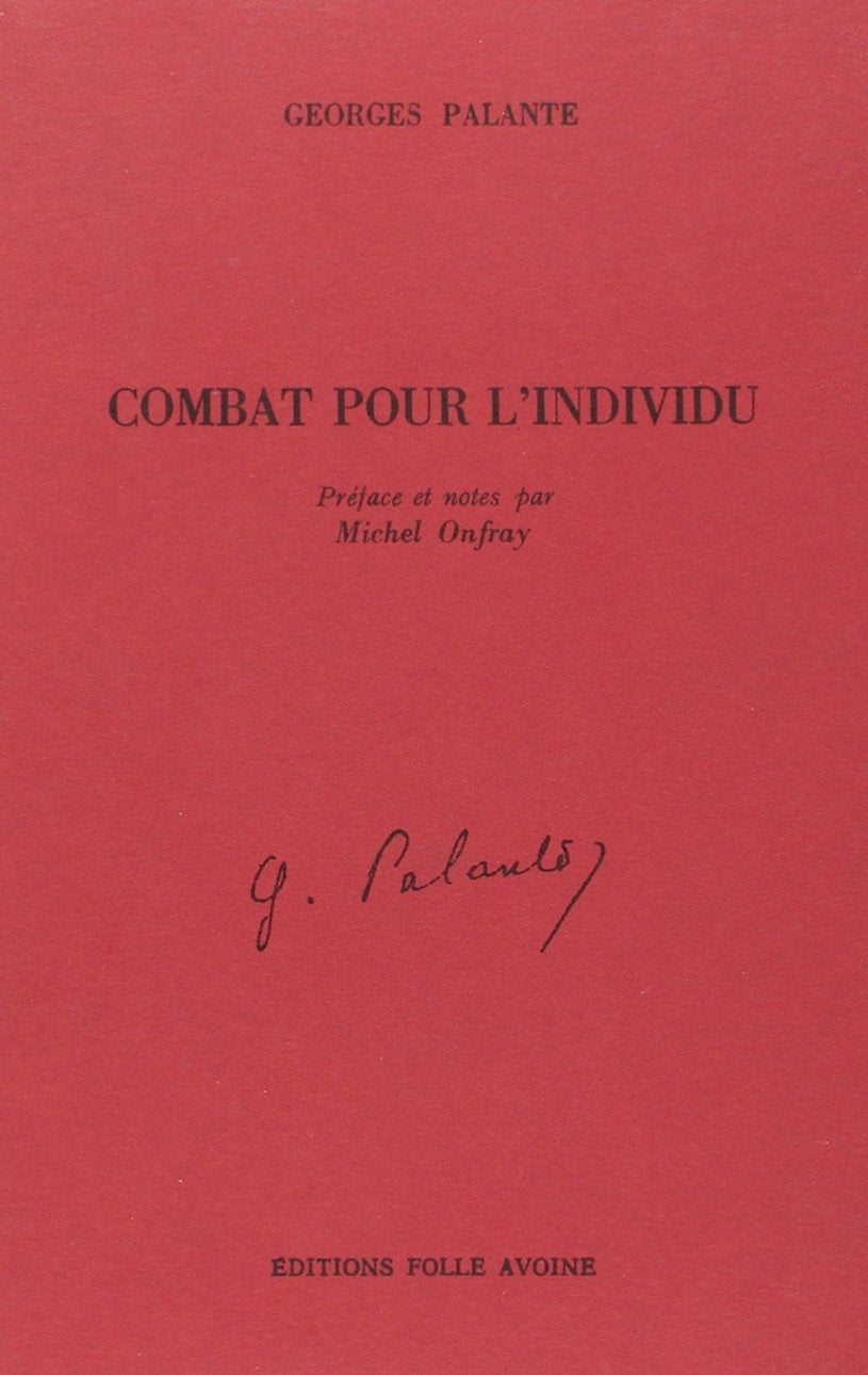 Combat pour l'individu 9782868100559