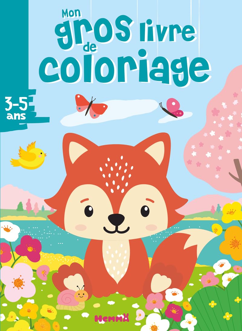 Mon gros livre de coloriage - Renard printemps - Gros livre de 192 pages de coloriages - Dès 3 ans 9782508057533