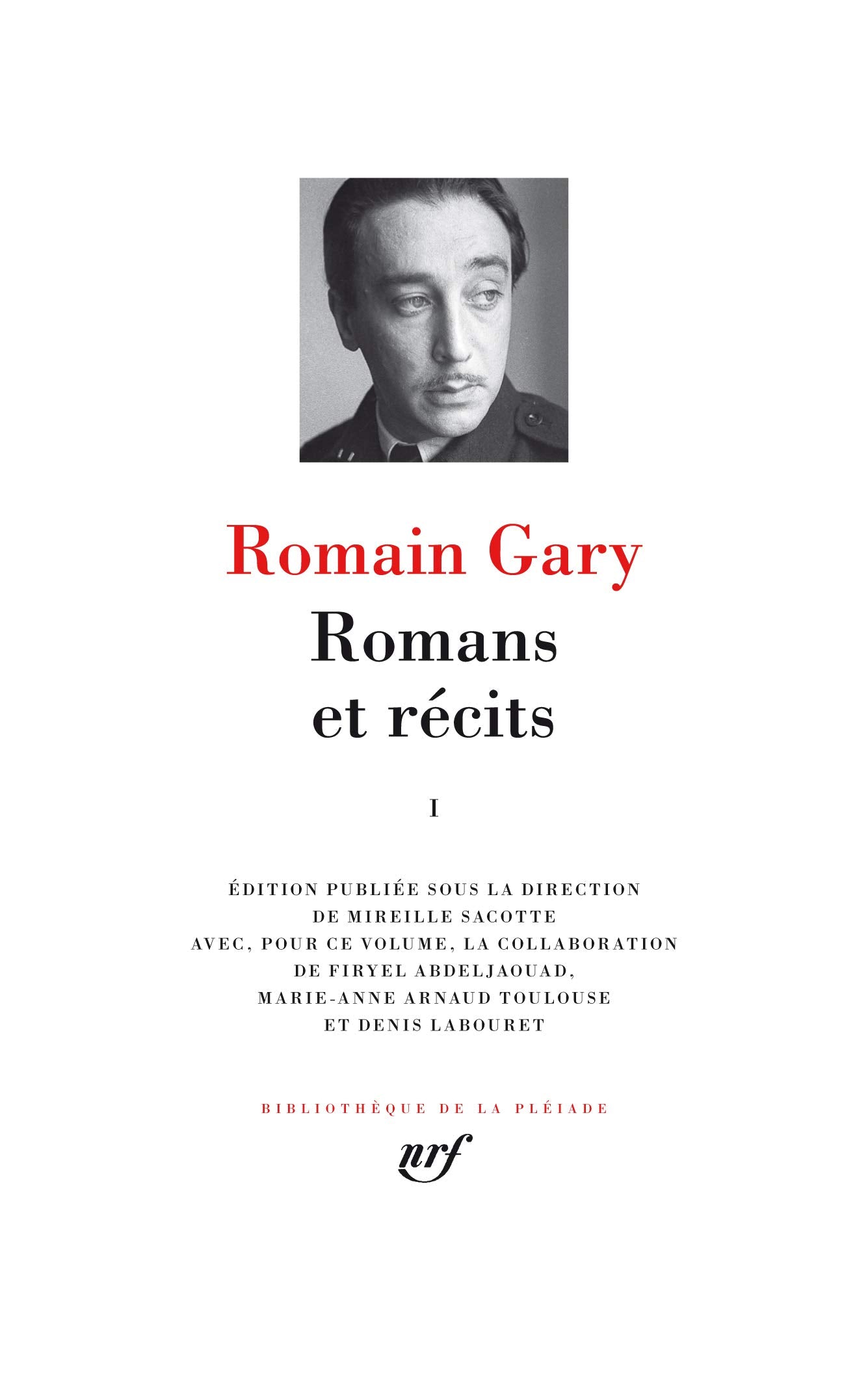 Romans et récits (Tome 1) 9782070147090