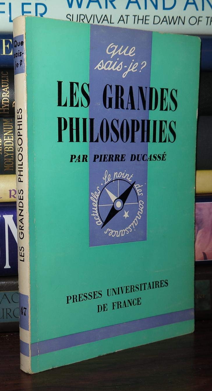 Les grandes philosophies 9782130417361