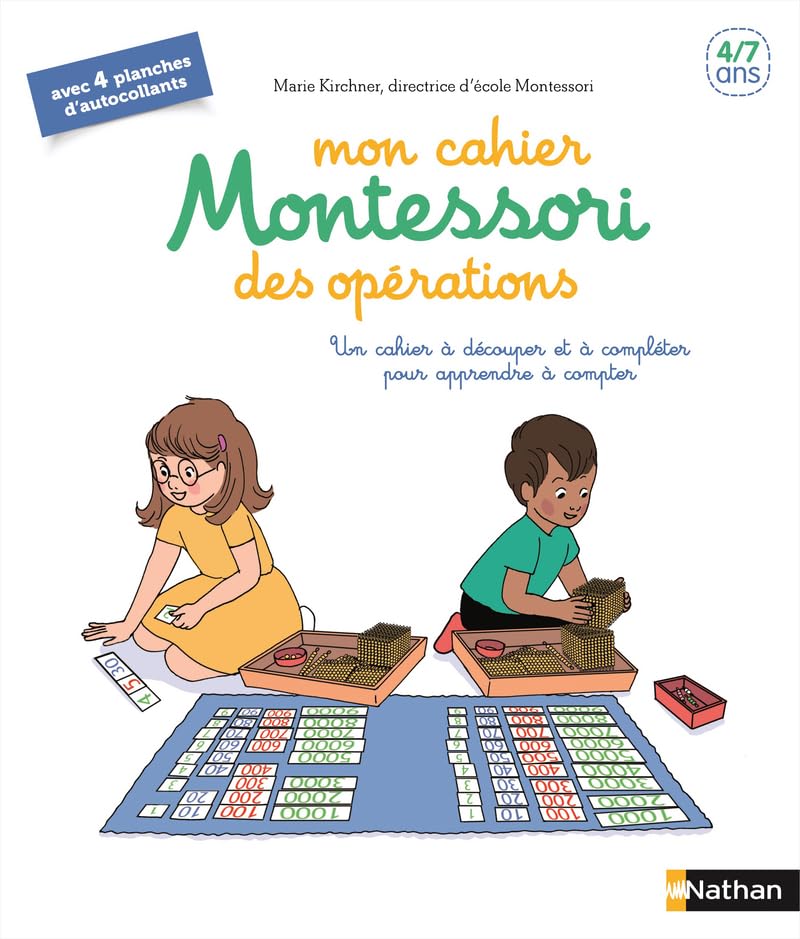Mon cahier Montessori des opérations - 4/7 ans 9782092789513