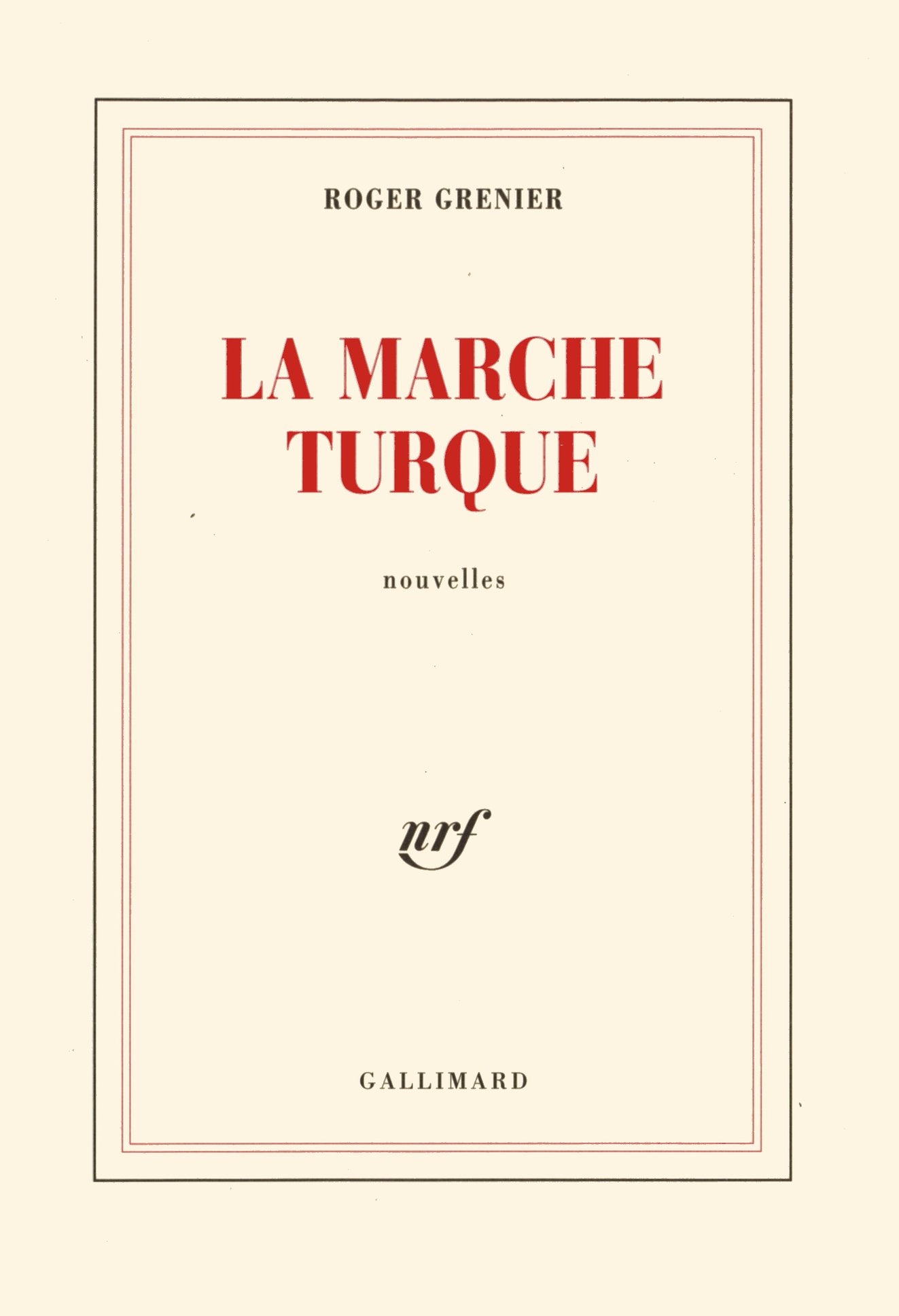 La Marche turque 9782070734016