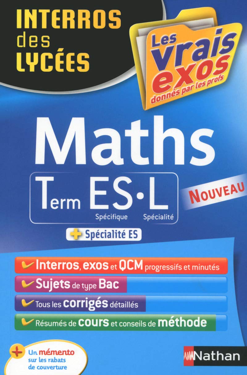 Interros des Lycées Maths Term ES.L 9782091880976