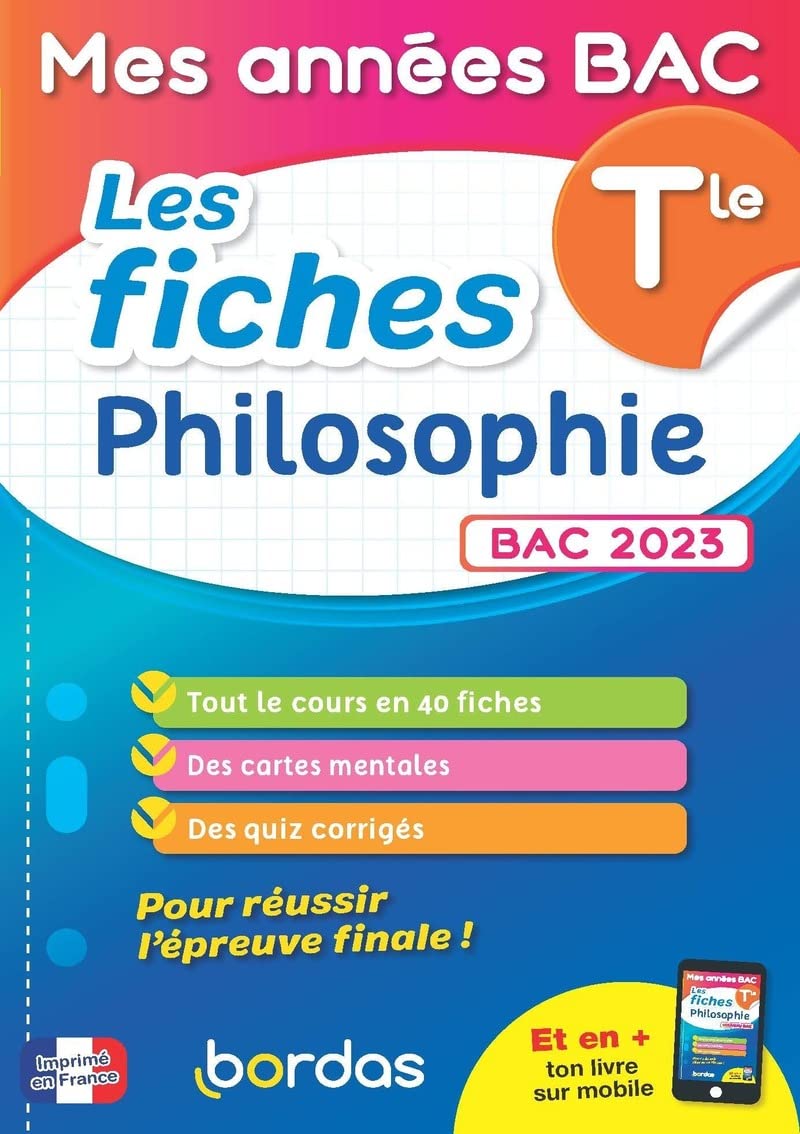 Mes années Bac - Les fiches Philosophie Tle 9782047402337