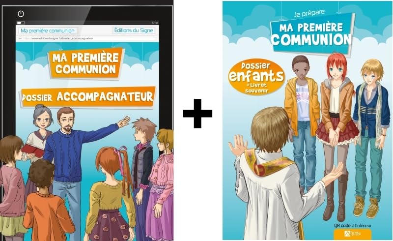 Lot coffret 1ère communion enfant + accompagnateur 9782746834545