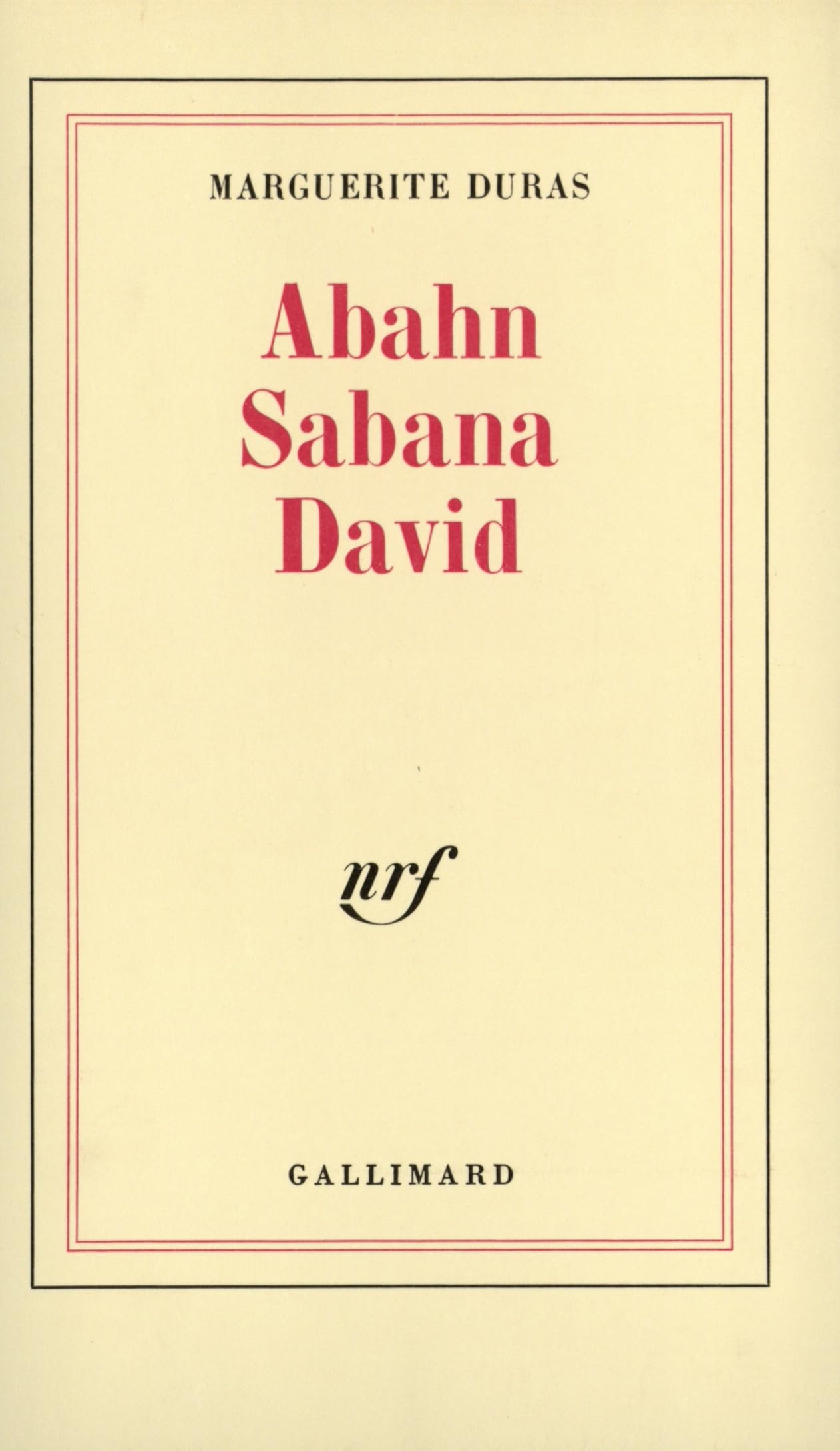 Abahn Sabana David 9782070269655