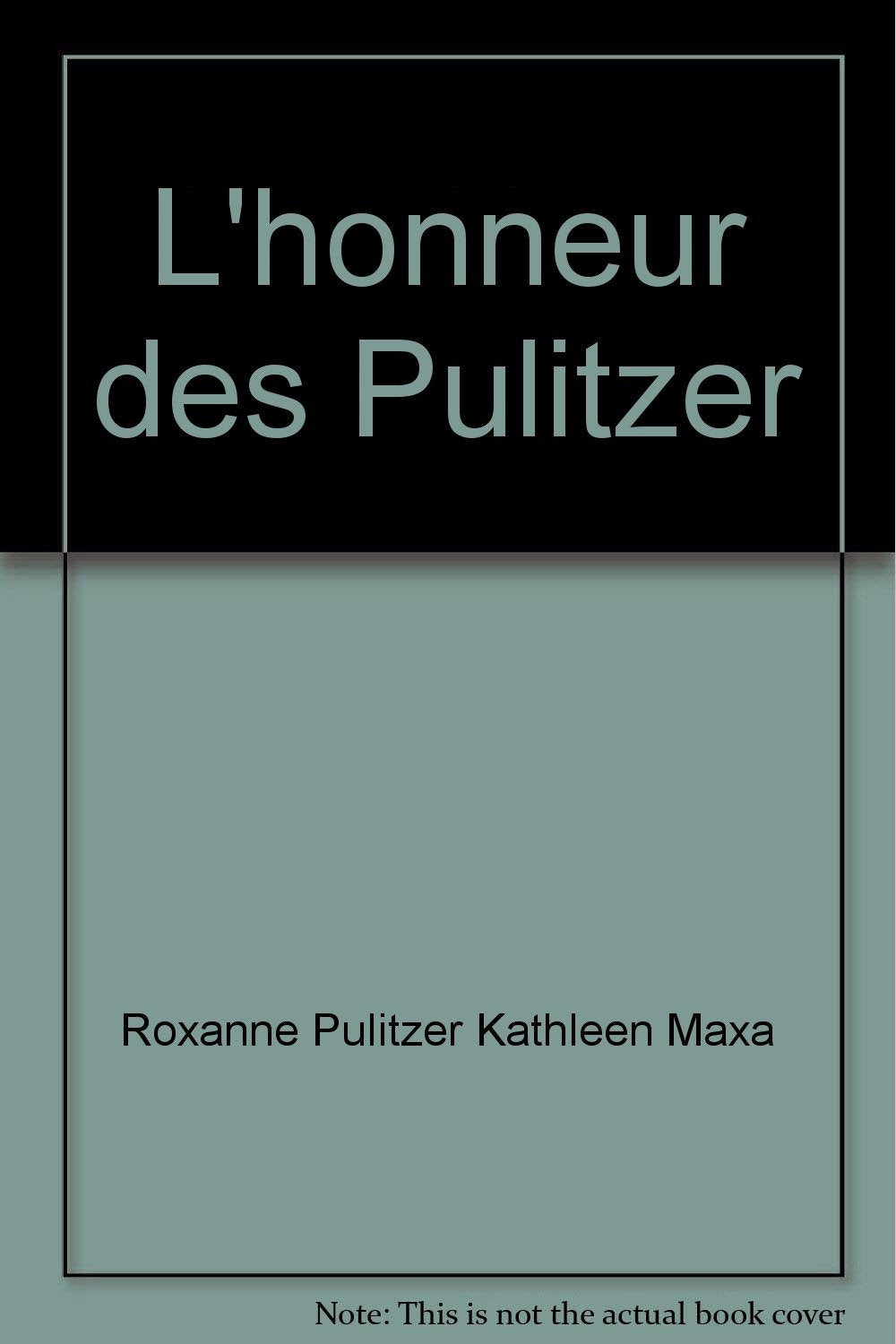 L'honneur des pulitzer 9782869570276