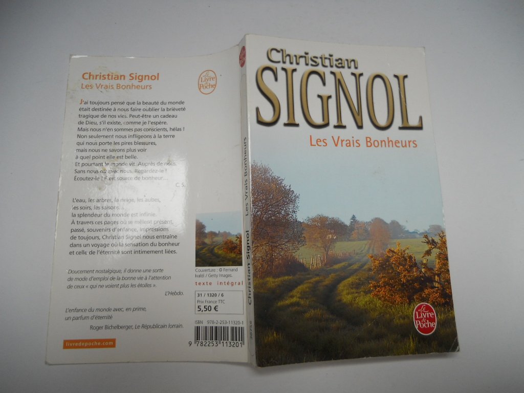 Les vrais bonheurs 9782286006761