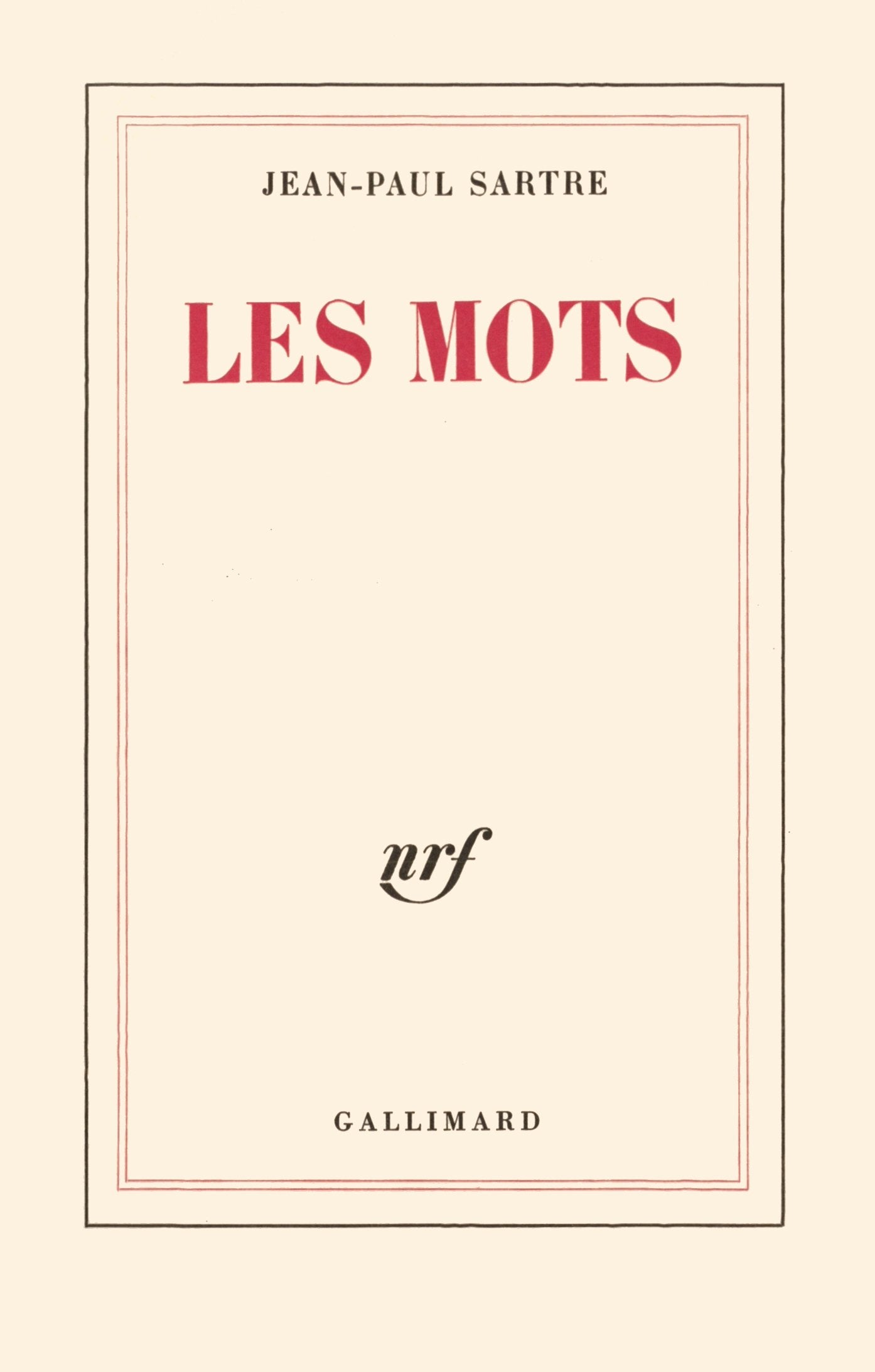 Les Mots 9782070257737