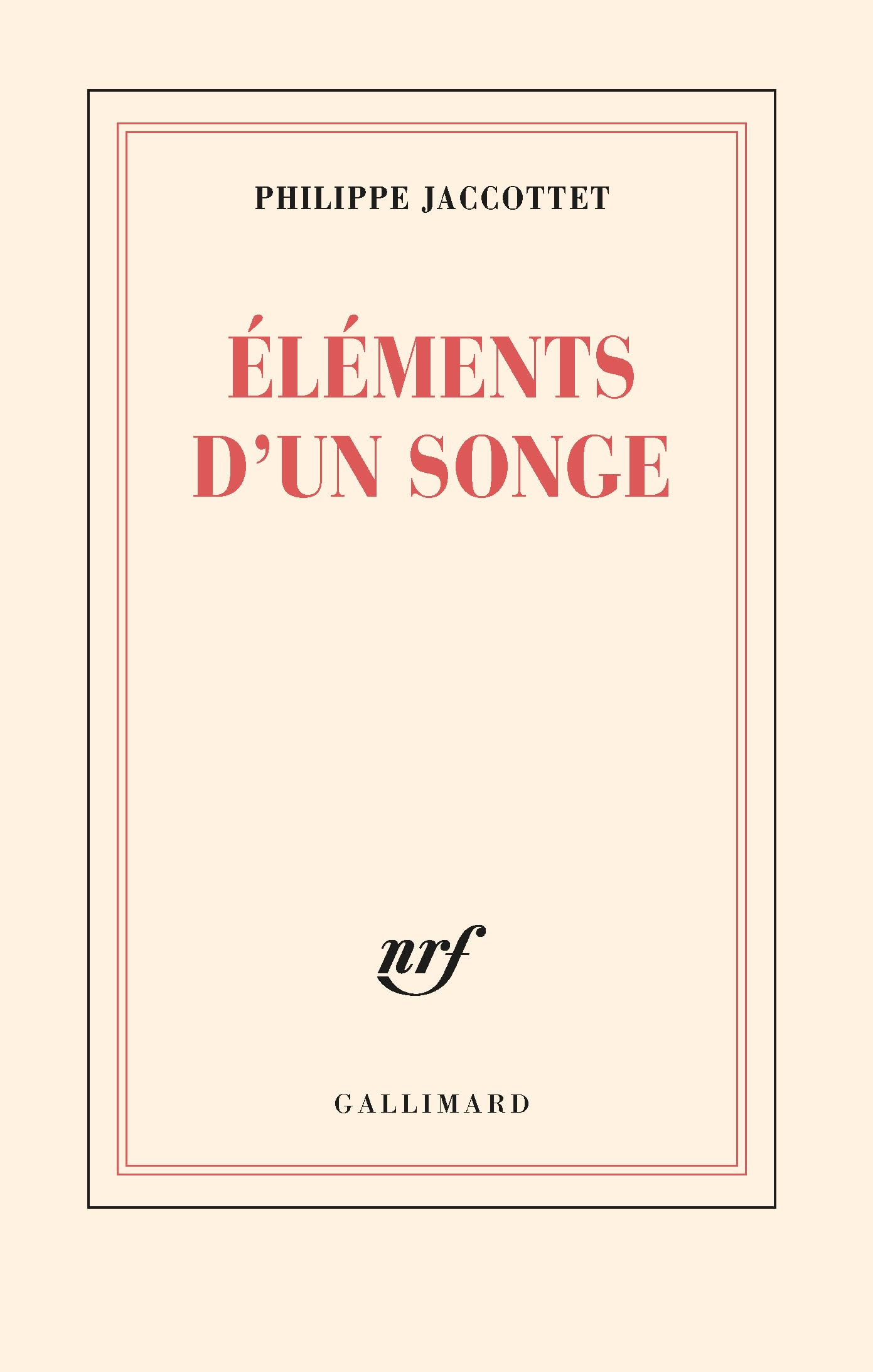 Éléments d'un songe 9782070233311