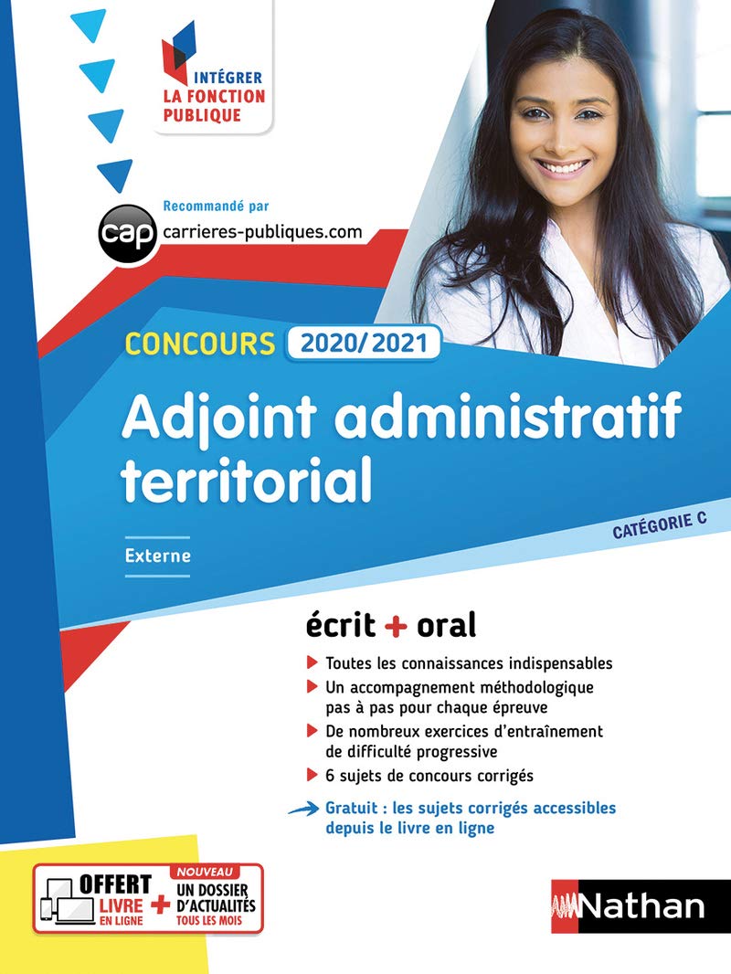 Concours Adjoint administratif territorial - Catégorie C - 2020/2021 - Intégrer la fonction publique 9782091654881