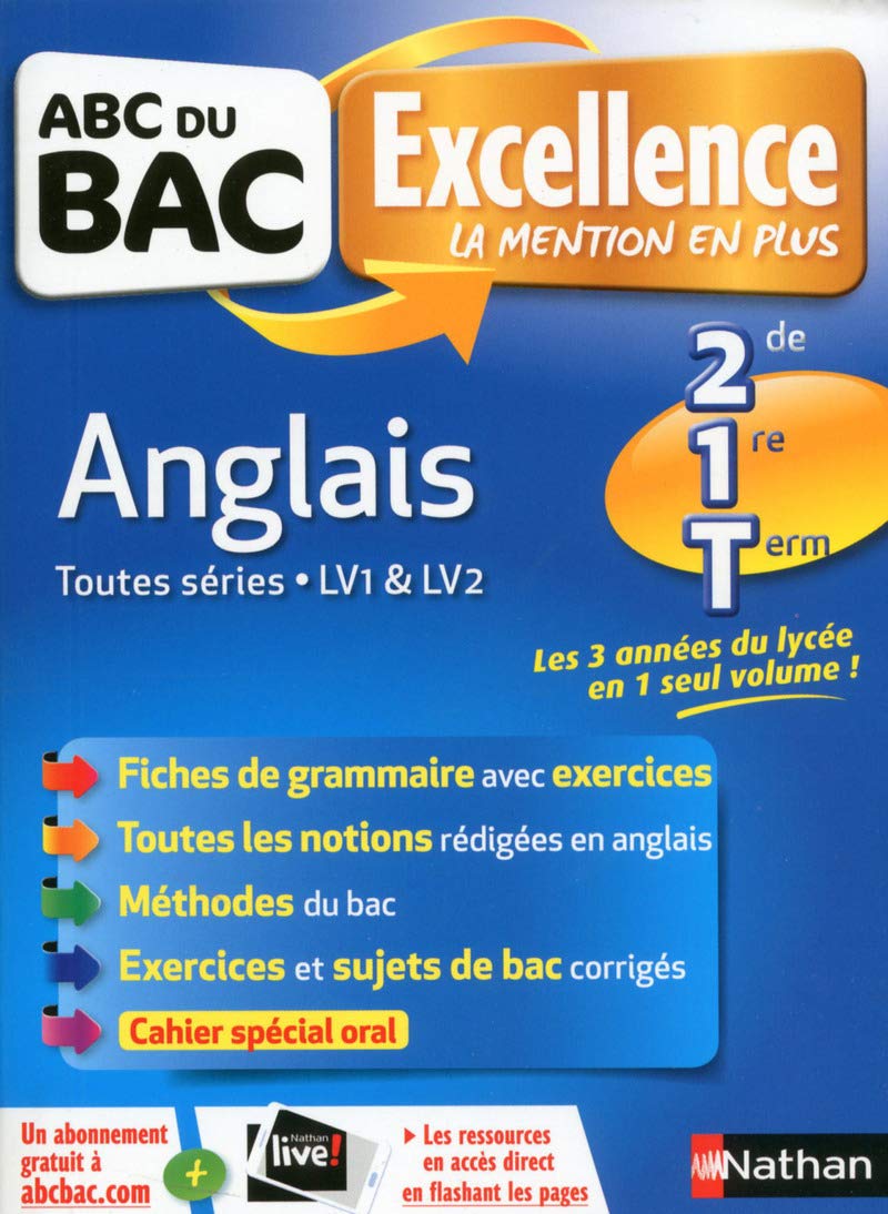 ABC du BAC Excellence Anglais 2de/1re/Term 9782091503547