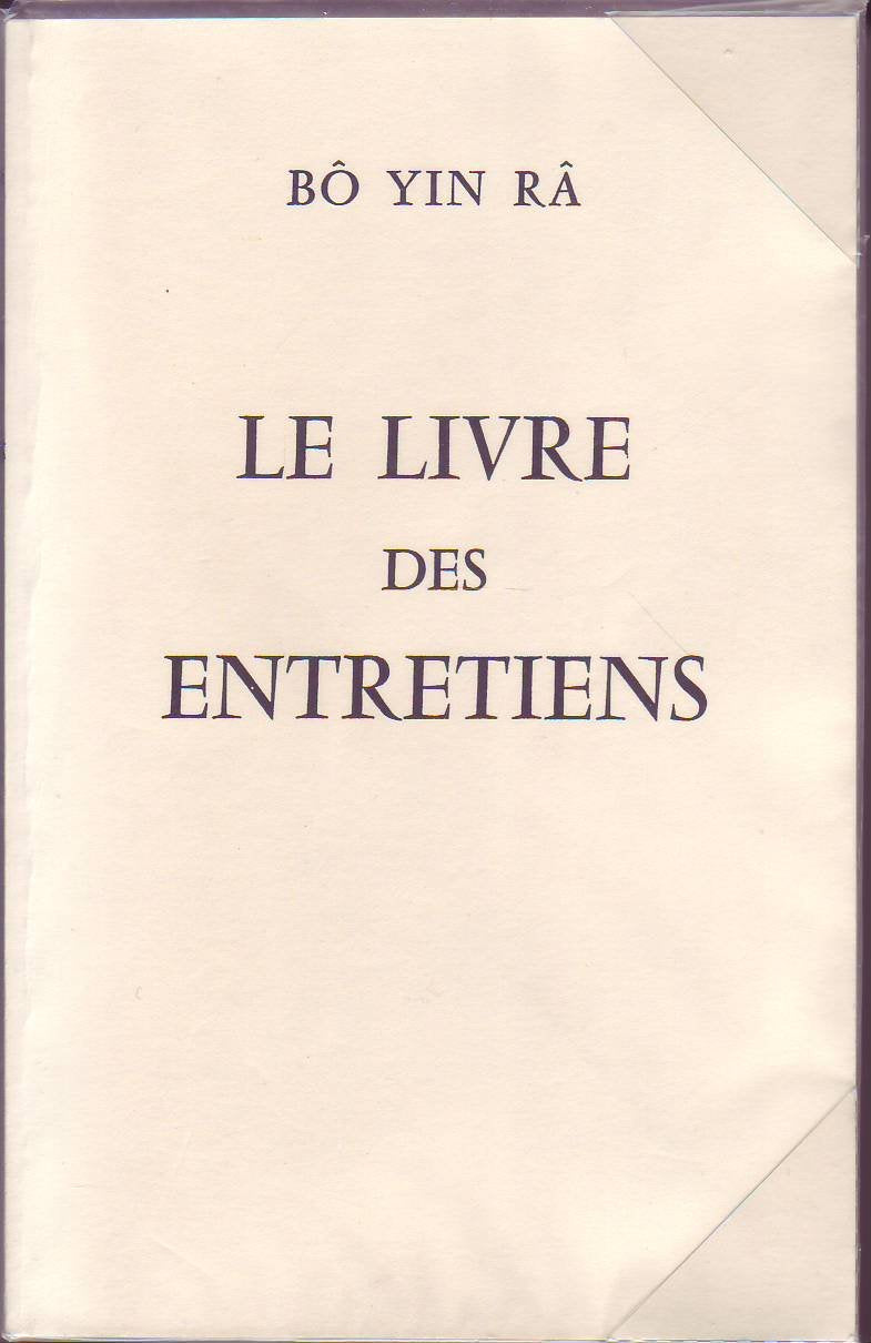 Livre Des Entretiens 9782853270267