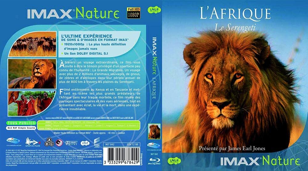 IMAX Nature : L'Afrique, le Serengeti [Blu-ray] 3333299678429