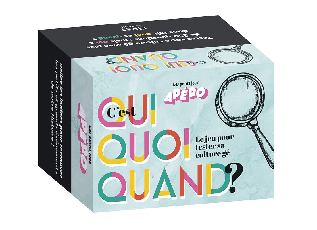 C'est qui quoi quand ? Le jeu d'apéro pour tester sa culture gé ! 9782412072622