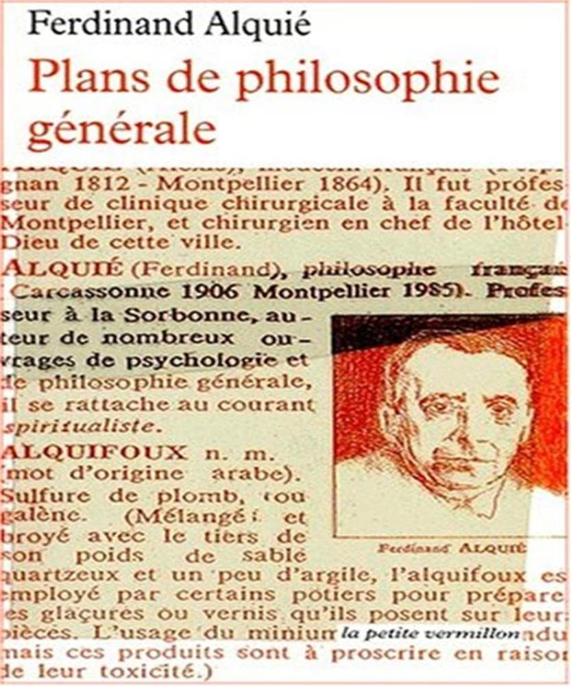 Plans de philosophie générale 9782710309956