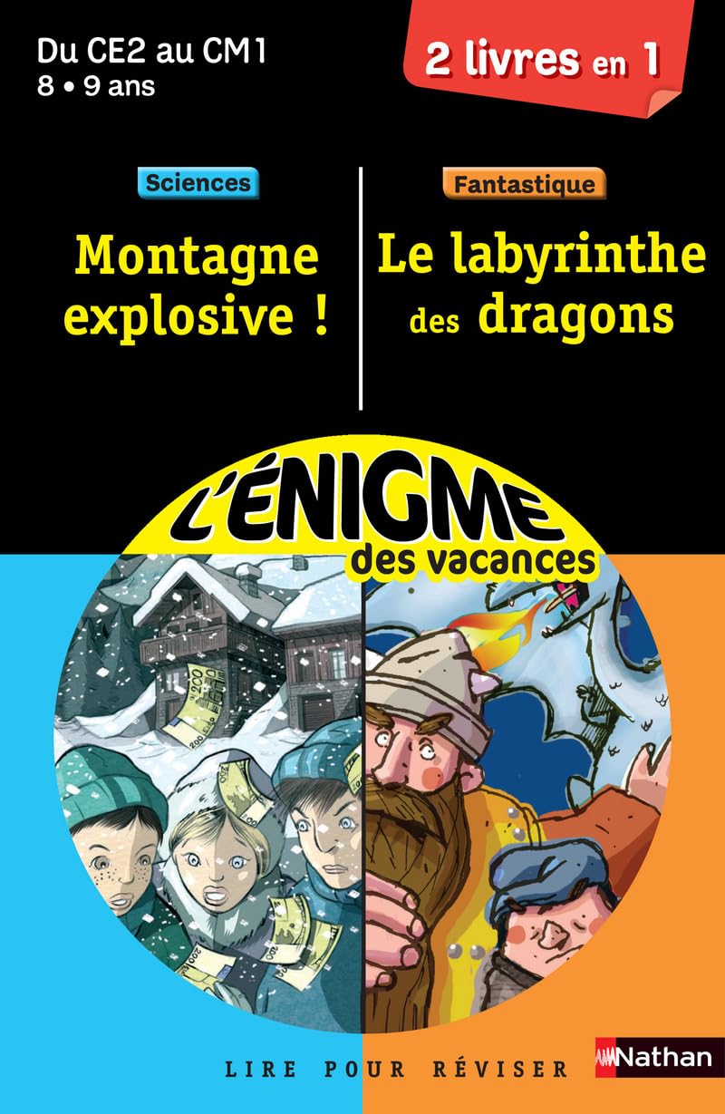 Cahier de vacances - Enigmes duo Le Labyrinthe des dragons / Montagne explosive - CE2 - CM1 9782091893570