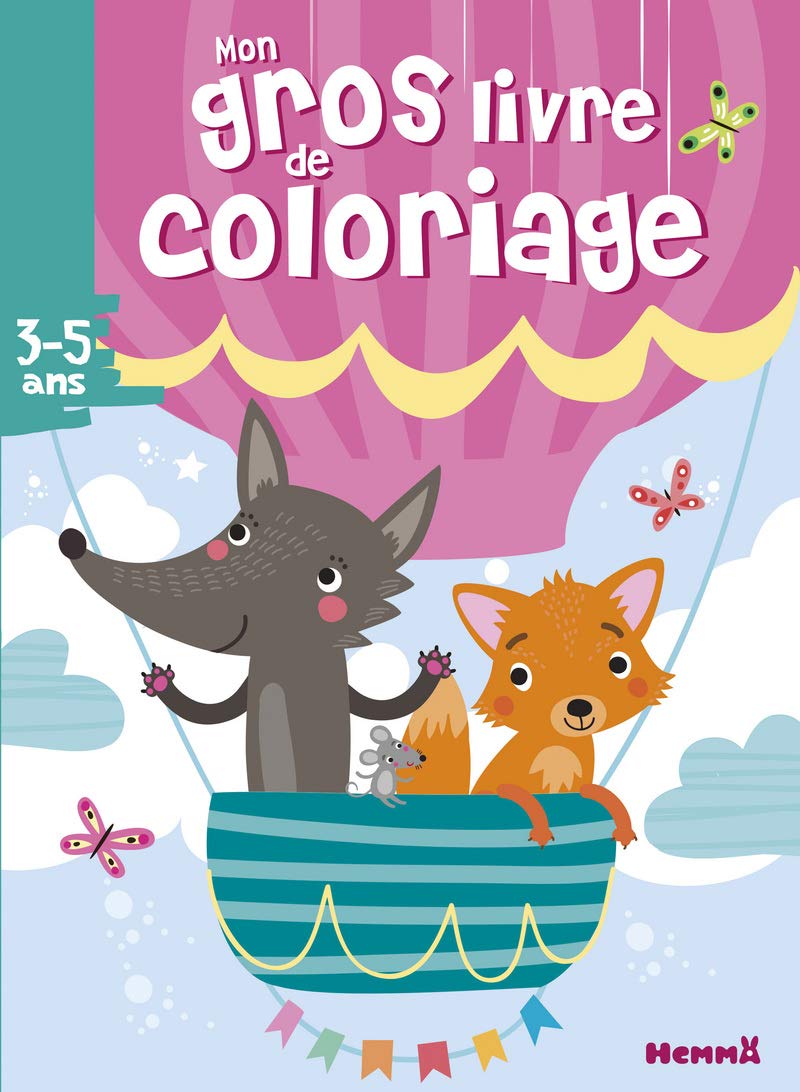 Mon gros livre de coloriage (Renard et loup) 9782508045776
