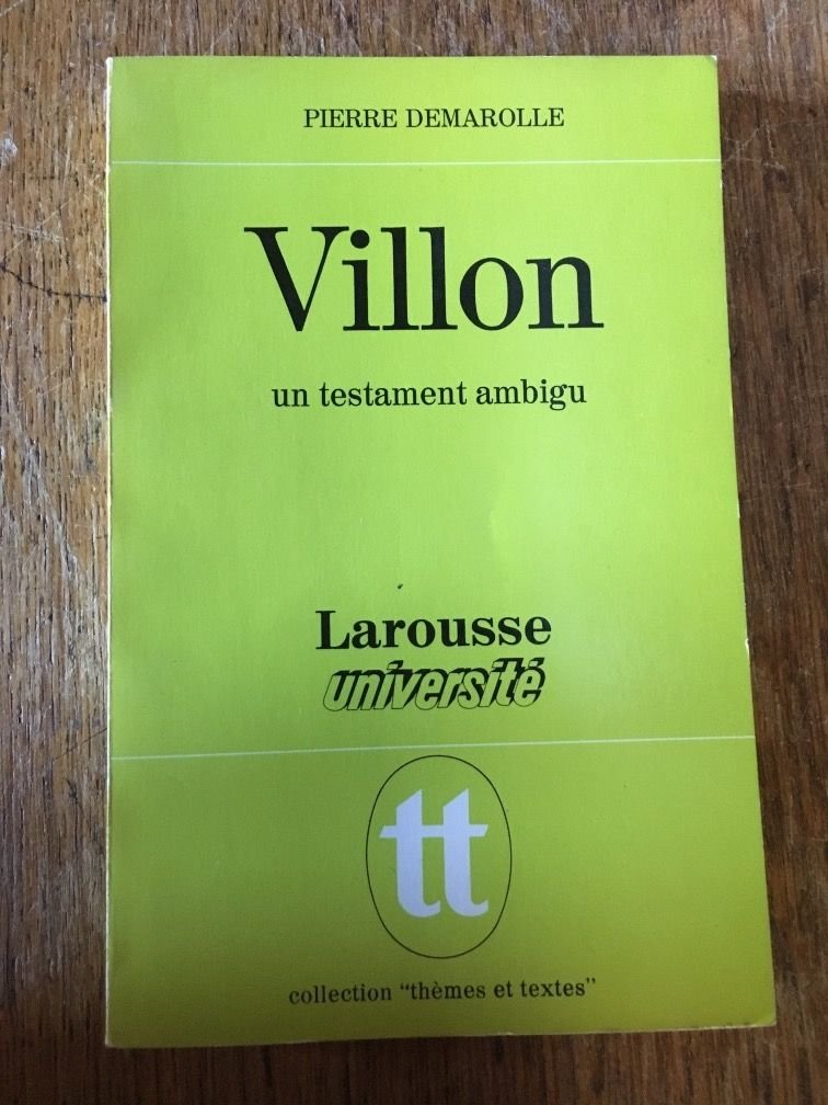 Villon un testament ambigu 