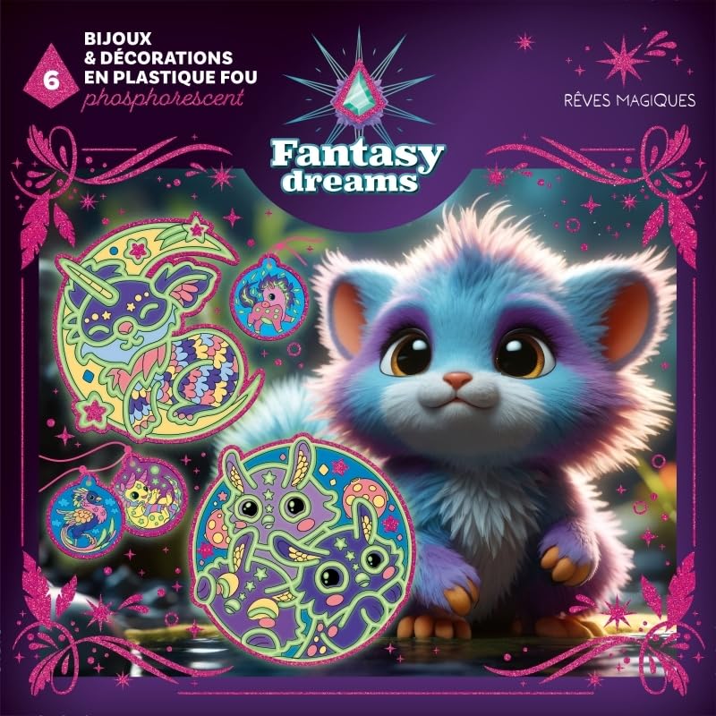 Bijoux et décorations en plastique fou phosphorescent Rêves magiques 9782215196457