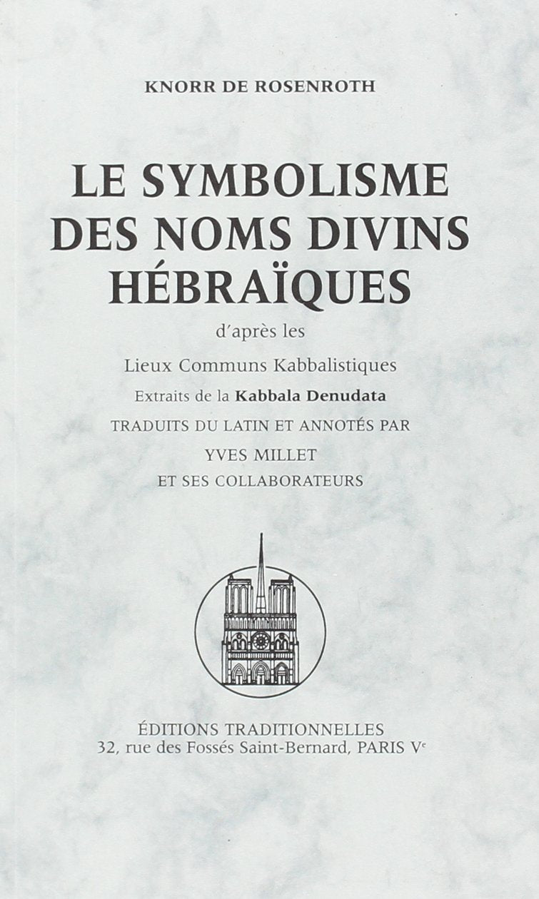 Le Symbolisme des Noms Divins Hebraiques 9782713801730
