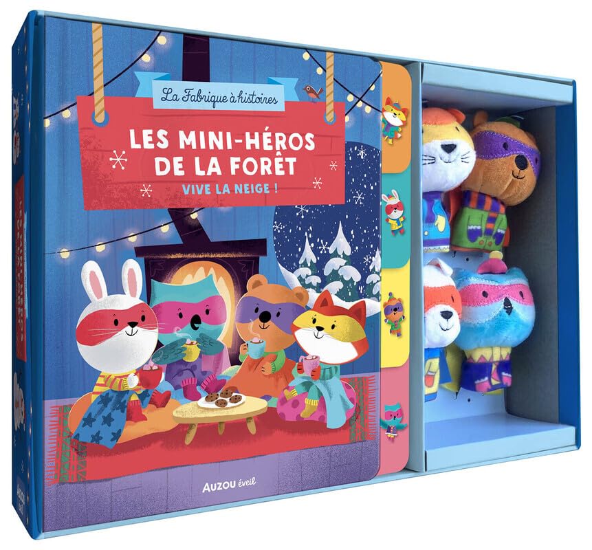 Coffret marionnettes à doigts - les mini-héros de la forêt - vive la neige ! 9791039527798