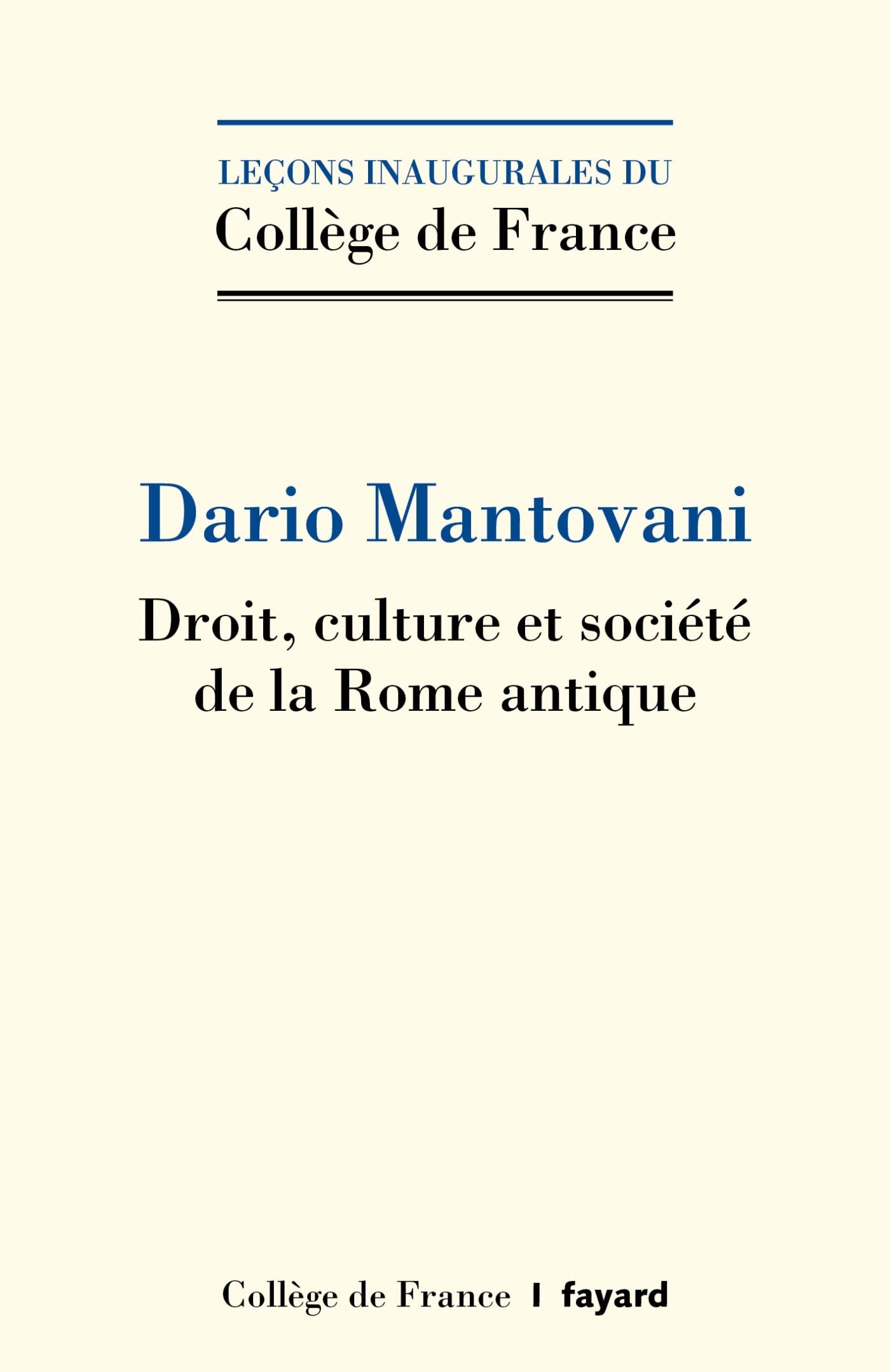 Droit, culture et société de la Rome antique 9782213712635