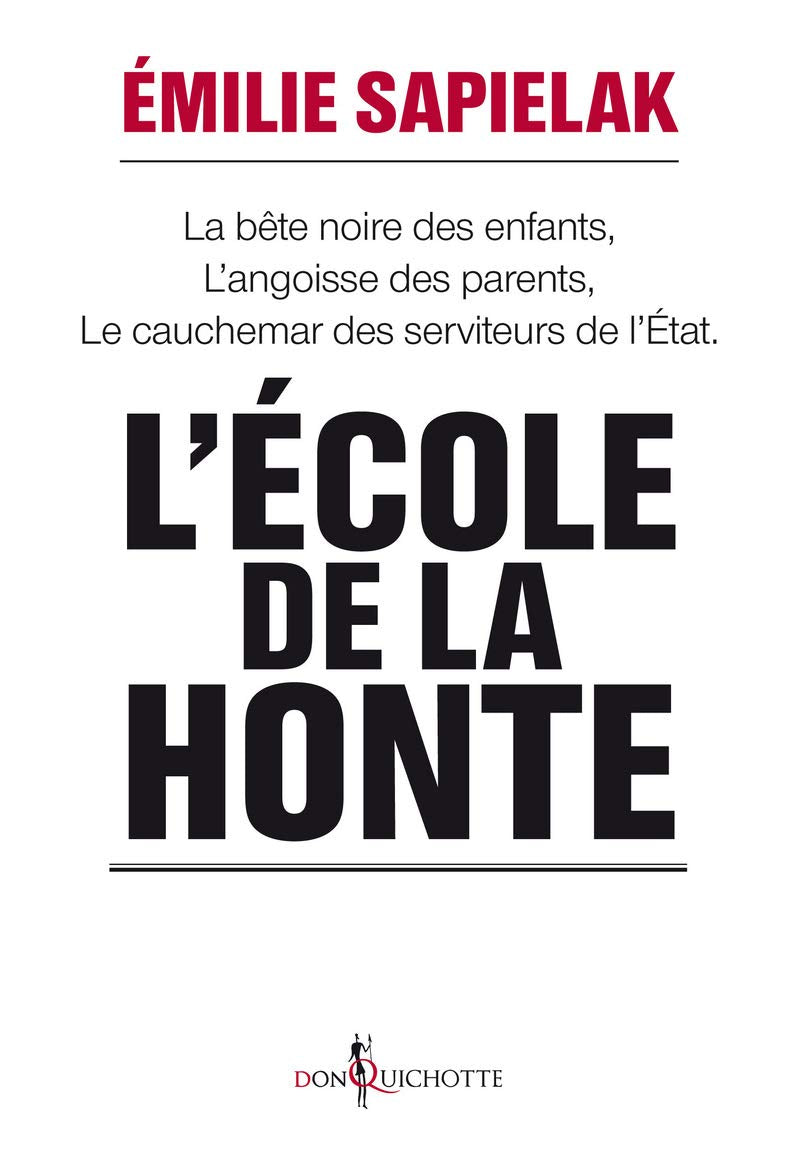 L'Ecole de la honte 9782359490138