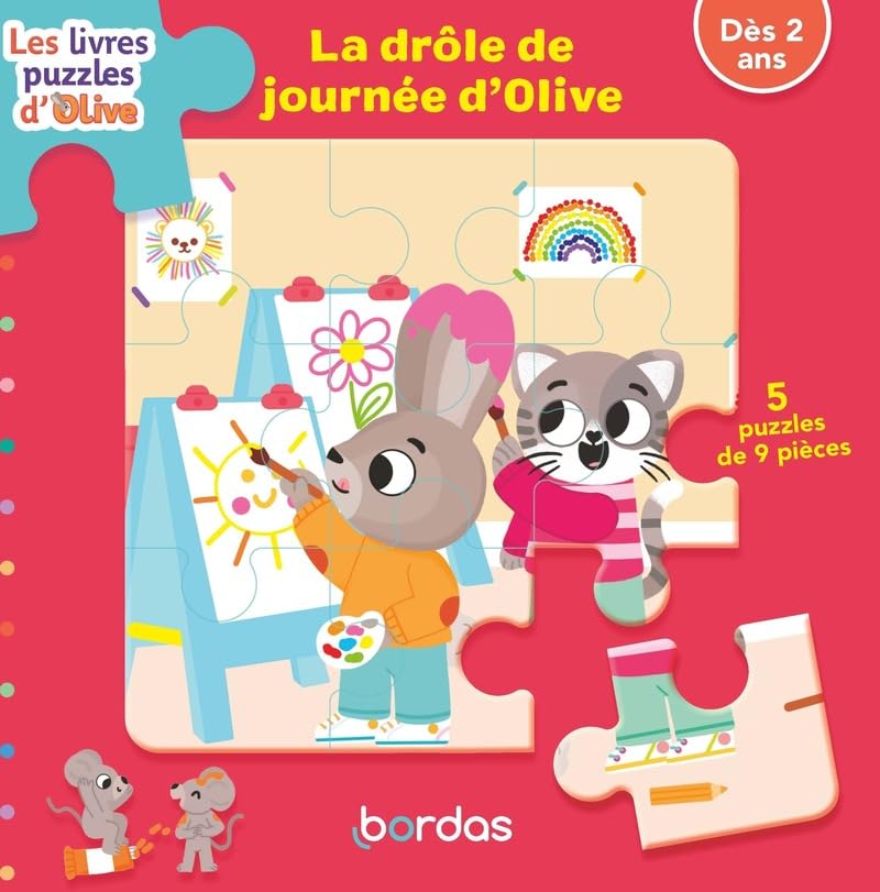 Les livres-puzzles Olive - La drôle de journée d'Olive: Livre-puzzle 9782047402290