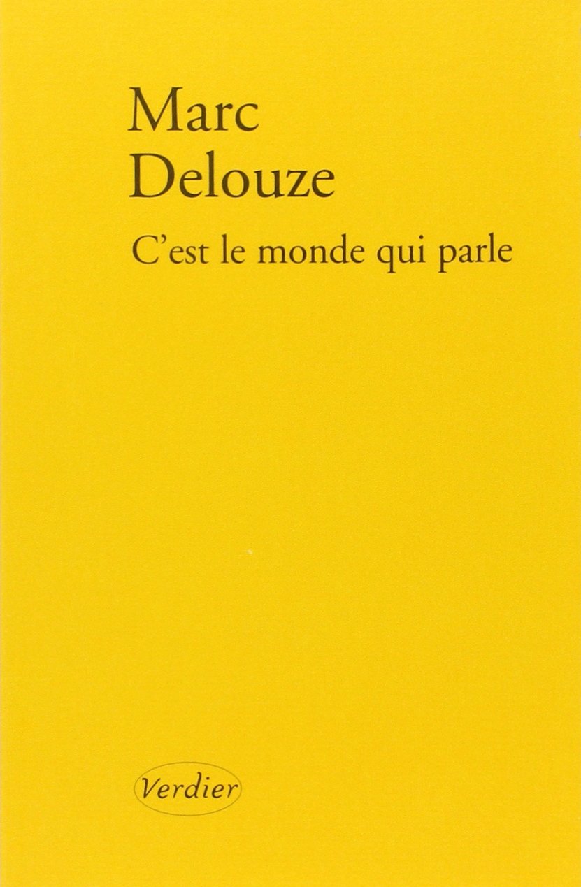 C'est le monde qui parle (0000) 9782864324904