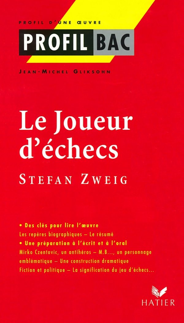 Le Joueur d'échecs 9782218733475