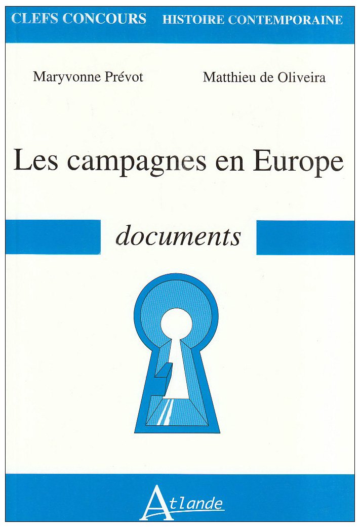 Les campagnes en Europe - Documents 9782350300191