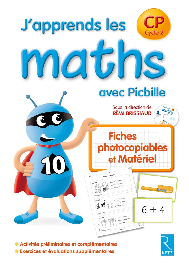 J'apprends les maths avec Picbille CP 9782725632278