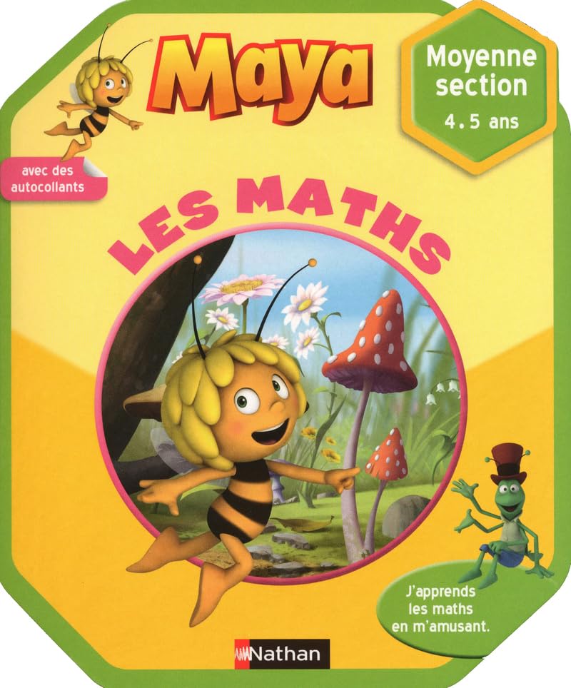 Maya l'abeille - Les maths - 4/5 ans: Moyenne Section 9782091869193