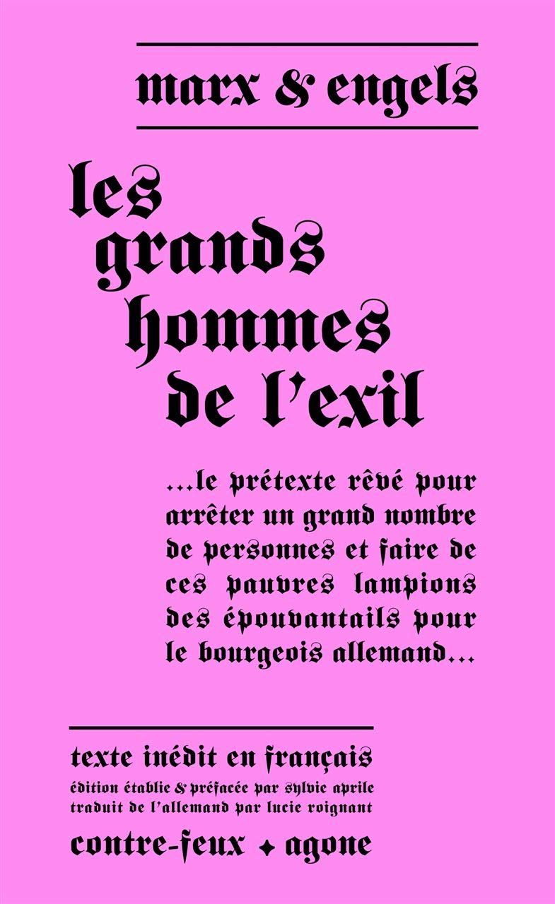 Les Grands Hommes de l'exil: Texte Inédit en Français 9782748901924