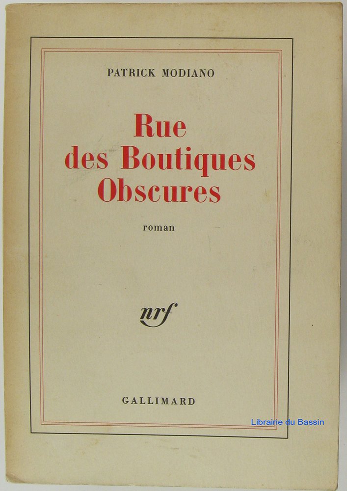 Rue des boutiques obscures 9782070109500