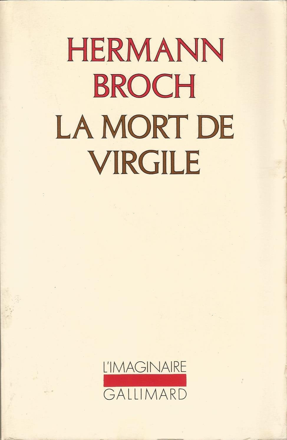 LA MORT DE VIRGILE 