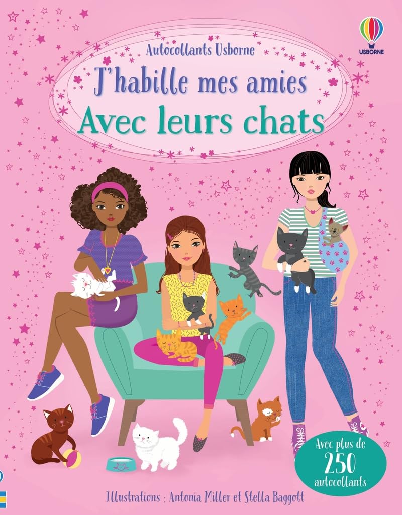 J'habille mes amies Avec leurs chats - Dès 5 ans 9781836068112