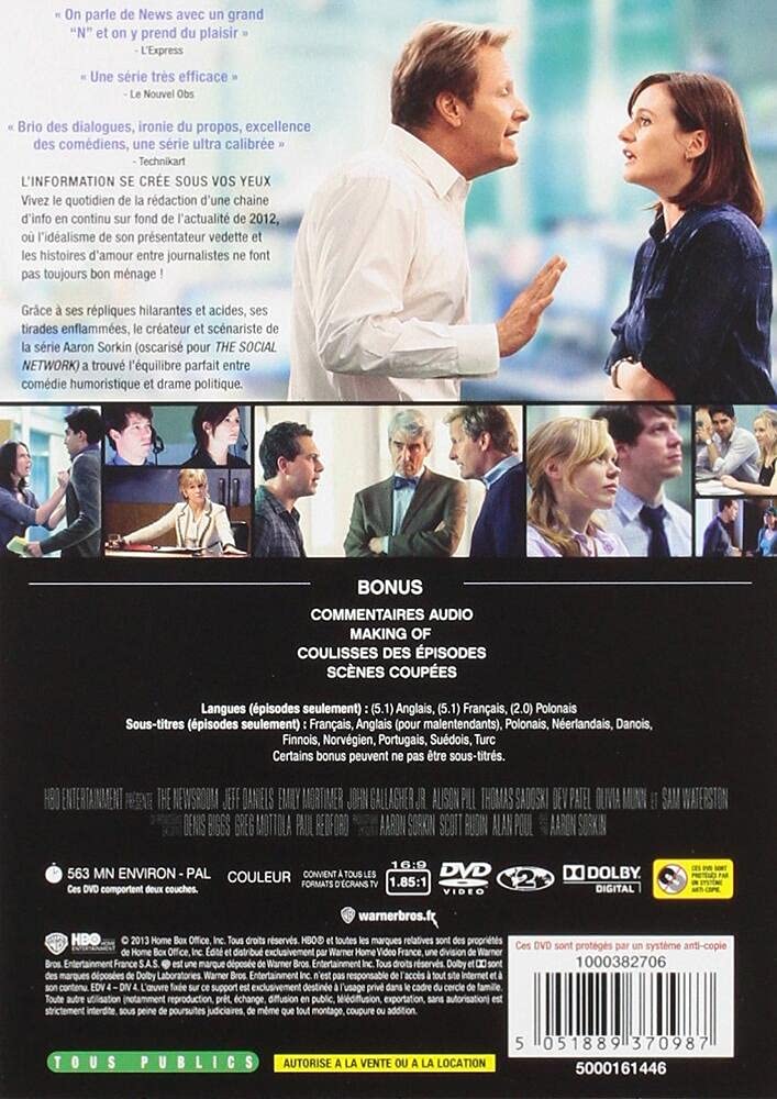 The Newsroom - Saison 1 - DVD - HBO 5051889370987