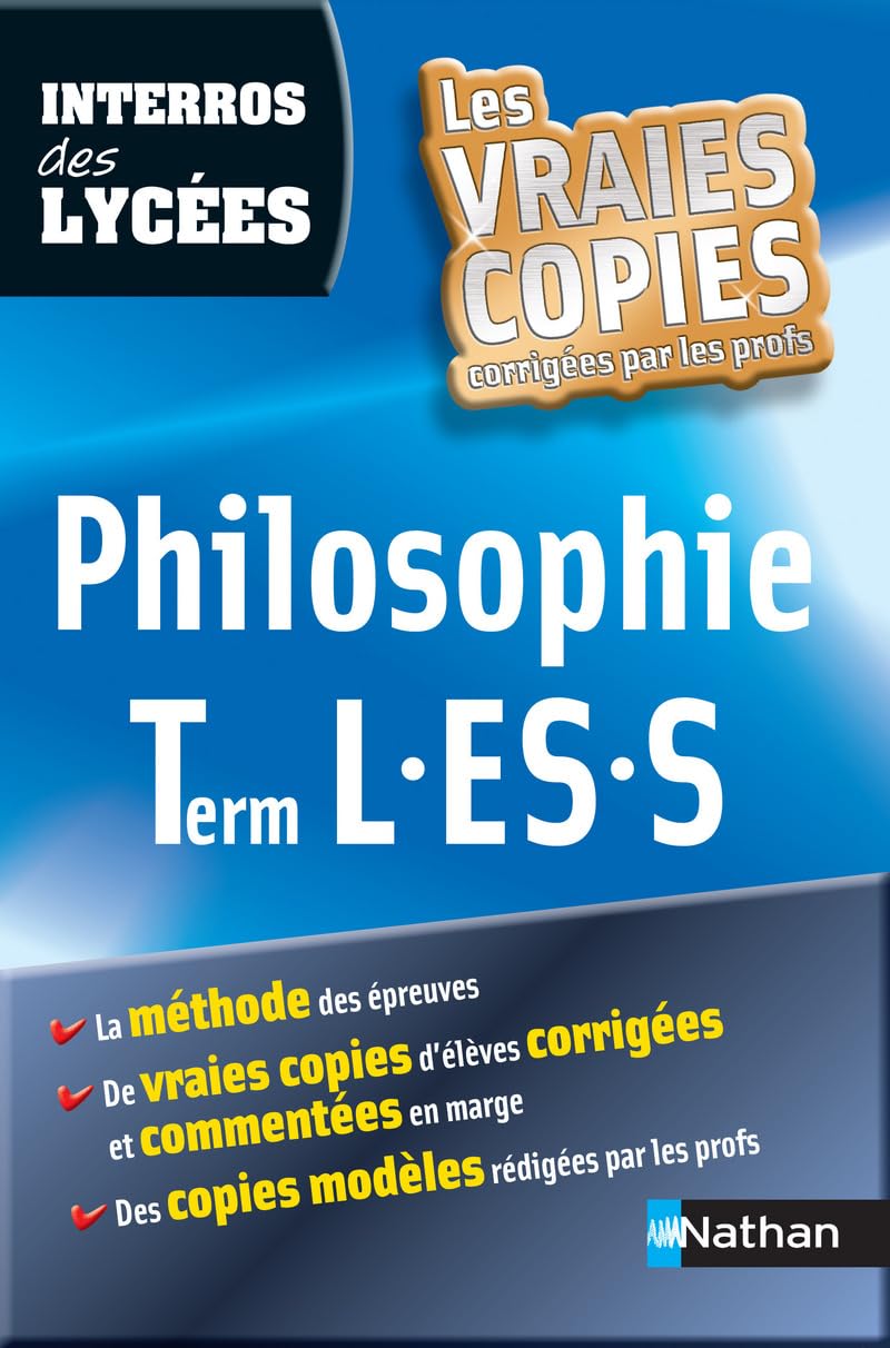 Interros des Lycées Philosophie Term L.ES.S 9782091882116