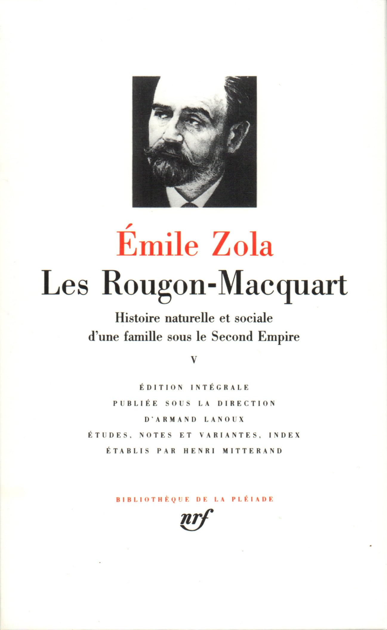 Les Rougon-Macquart, tome v 9782070105939