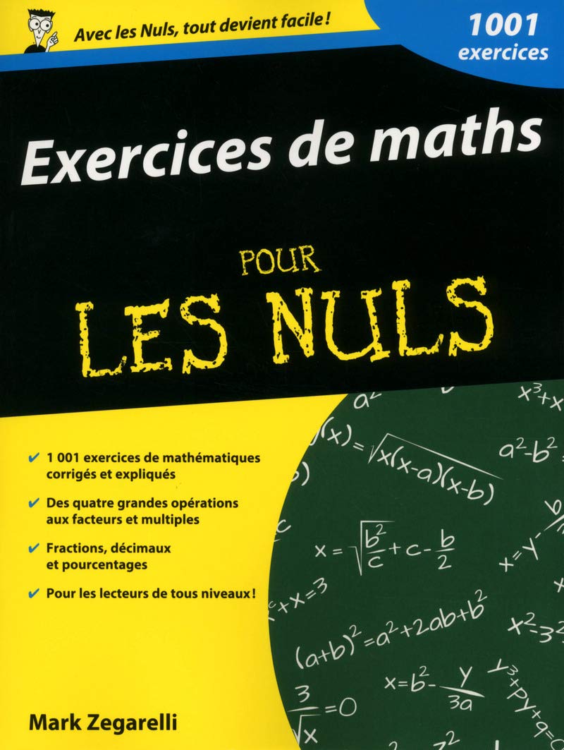 Exercices de maths pour les Nuls 9782754057714