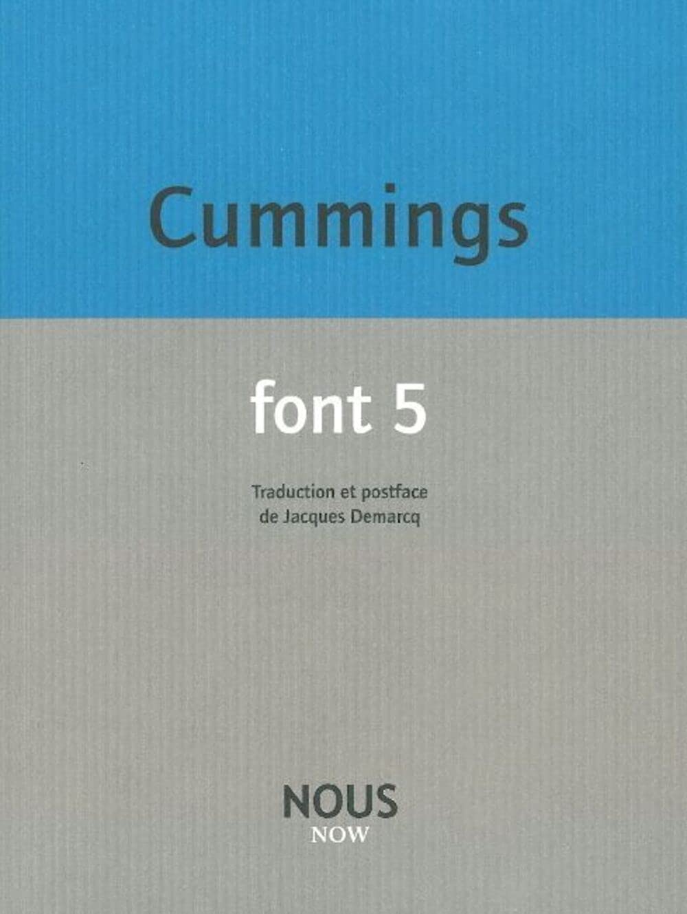 Font 5 9782913549562