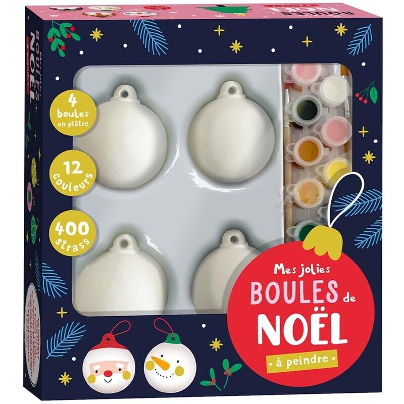 Mes jolies boules de noël à peindre 9782384535842