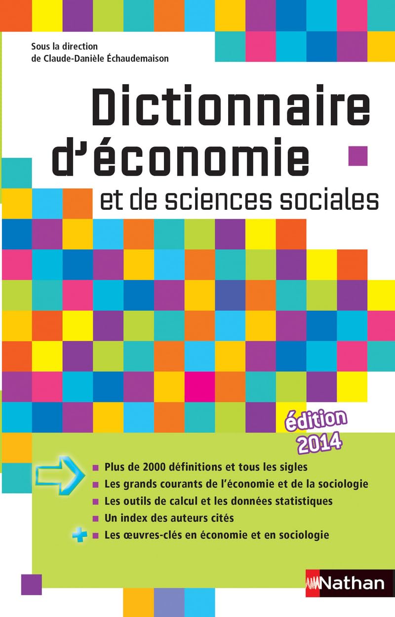 Dictionnaire d'économie et de sciences sociales 9782091835648