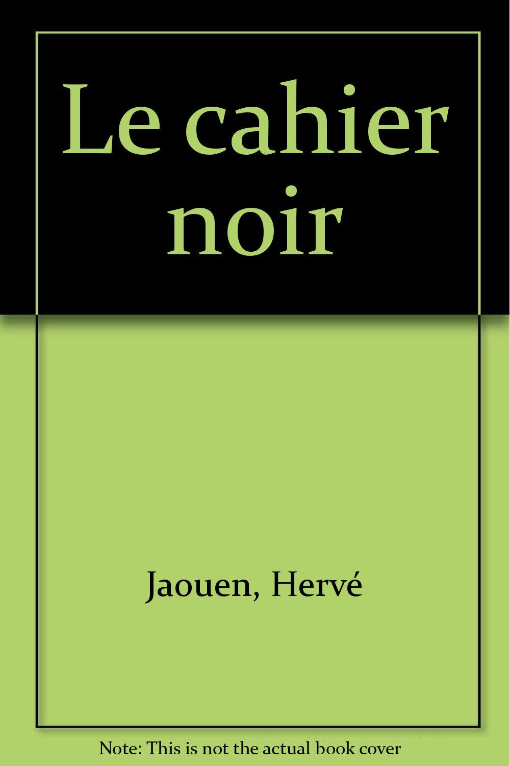 Le cahier noir 9782070567416