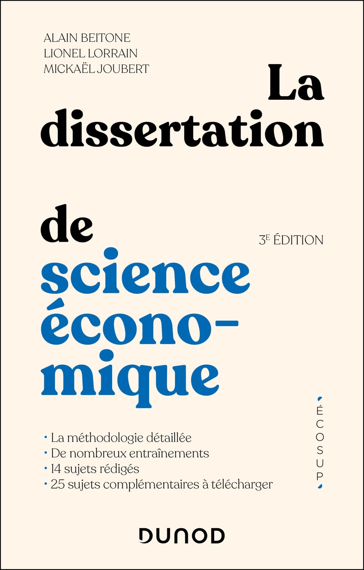 La dissertation de science économique - 3e éd. 9782100865512
